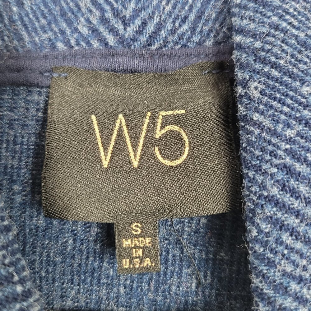 Anthropologie W5 Concepts Navy Blue Cowl Neck Pullover Top S 22752NB - Picture 2 of 6